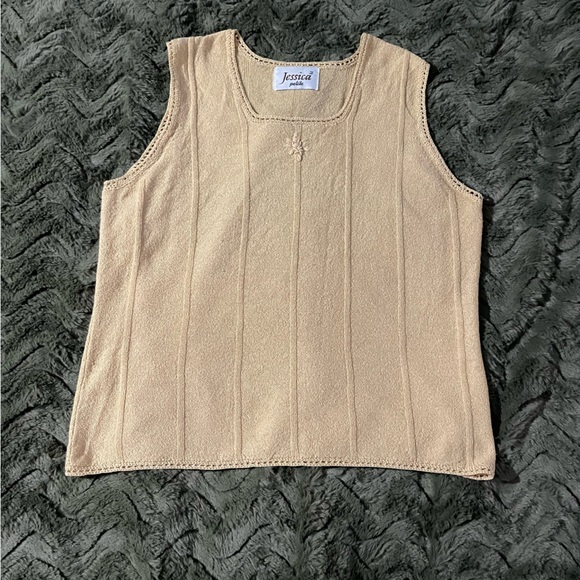Jessica Tops - Jessica Light Tan Tank Top